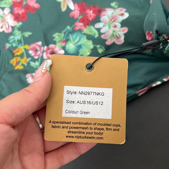 NWT Nip Tuck Swim Floral Bottom Women Size 12 - Picture 4 of 8